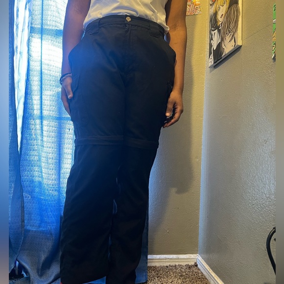 Utex Canada Mens Large 36-38) Black Cargo Zip Off Convertible Pants/Shorts - Picture 4 of 5